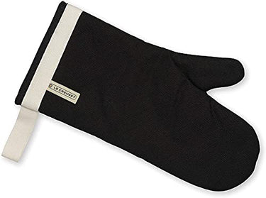 Le Creuset Ofenhandschuh mit extra langem Ärmel, Einheitsgröße, Schwarz, Baumwoll-Canvas, 95002300000000 im Sale